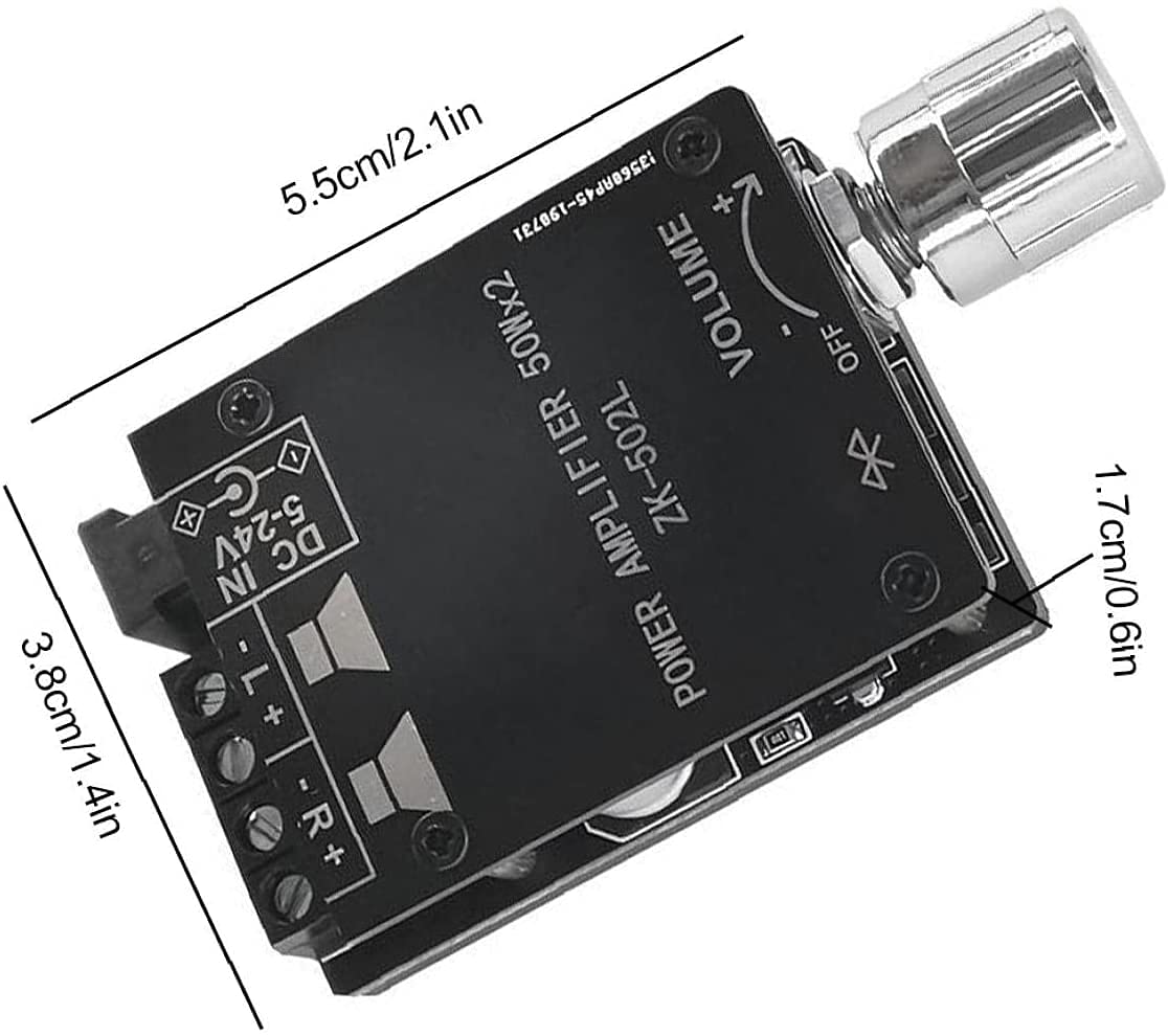 Amazon.co.jp: オーディオアンプボード2チャンネル5V-24V2x50Wデジタル