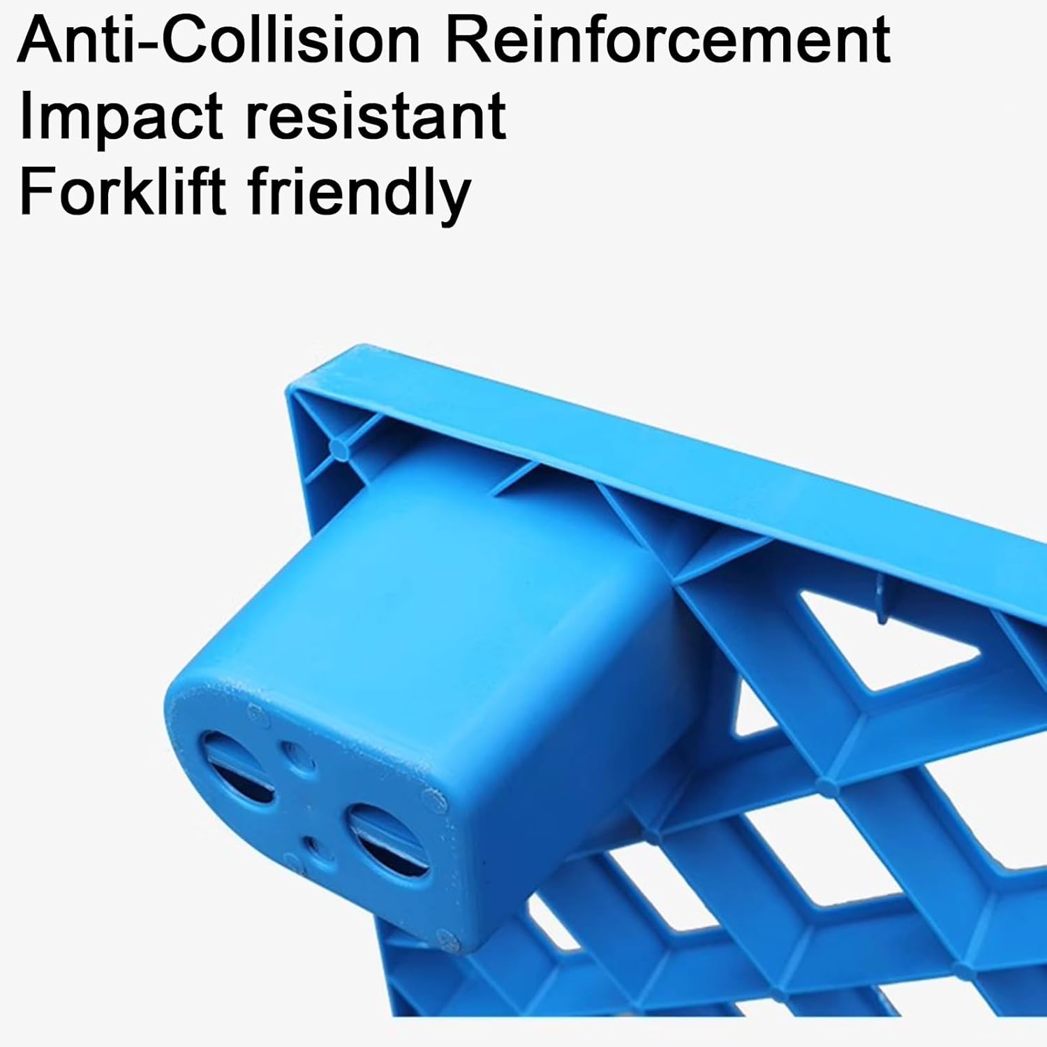 Plastic Pallets, Polyethylene Pallets, Non-Slip Grid Storage Racks for Warehouses Supermarkets Farms Easy to Stack(40x40x12cm)