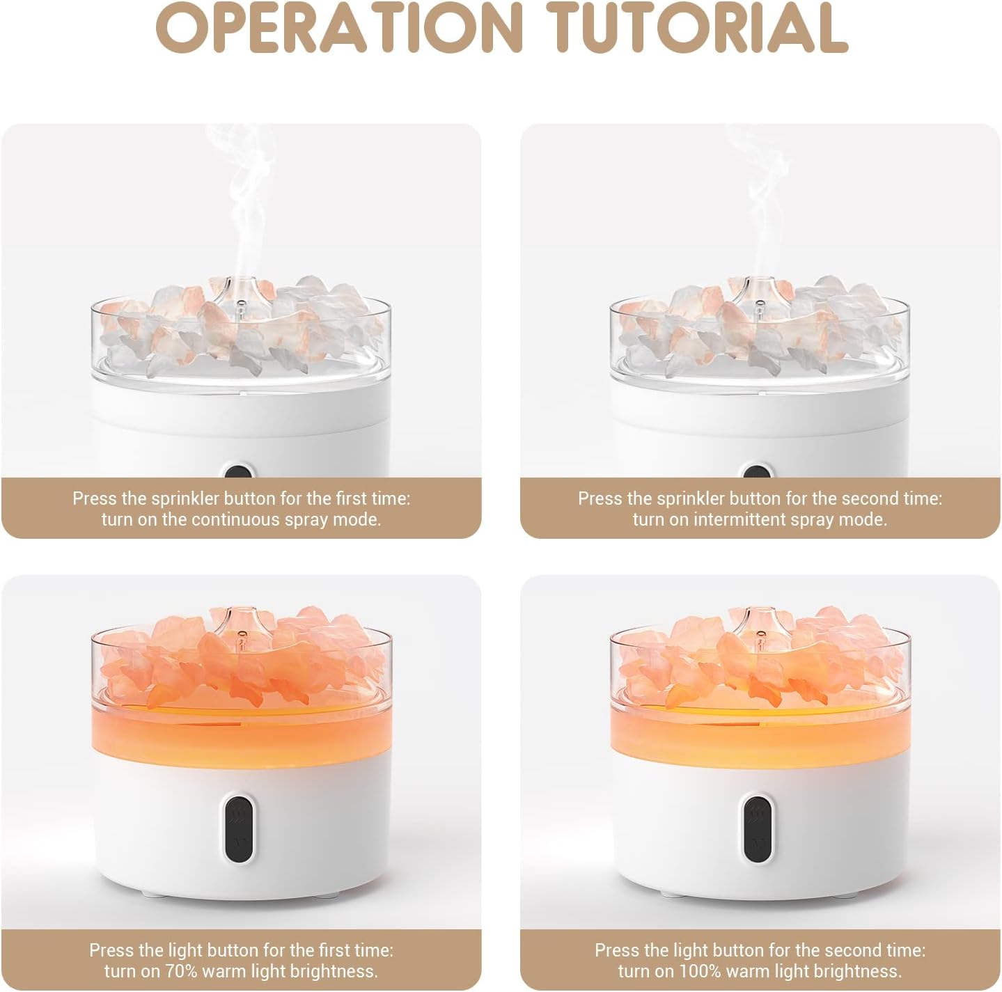 Diagram showing the dimensions of the COLSUR A6 diffuser: 4.9 inches length, 4.9 inches width, 4.2 inches height.