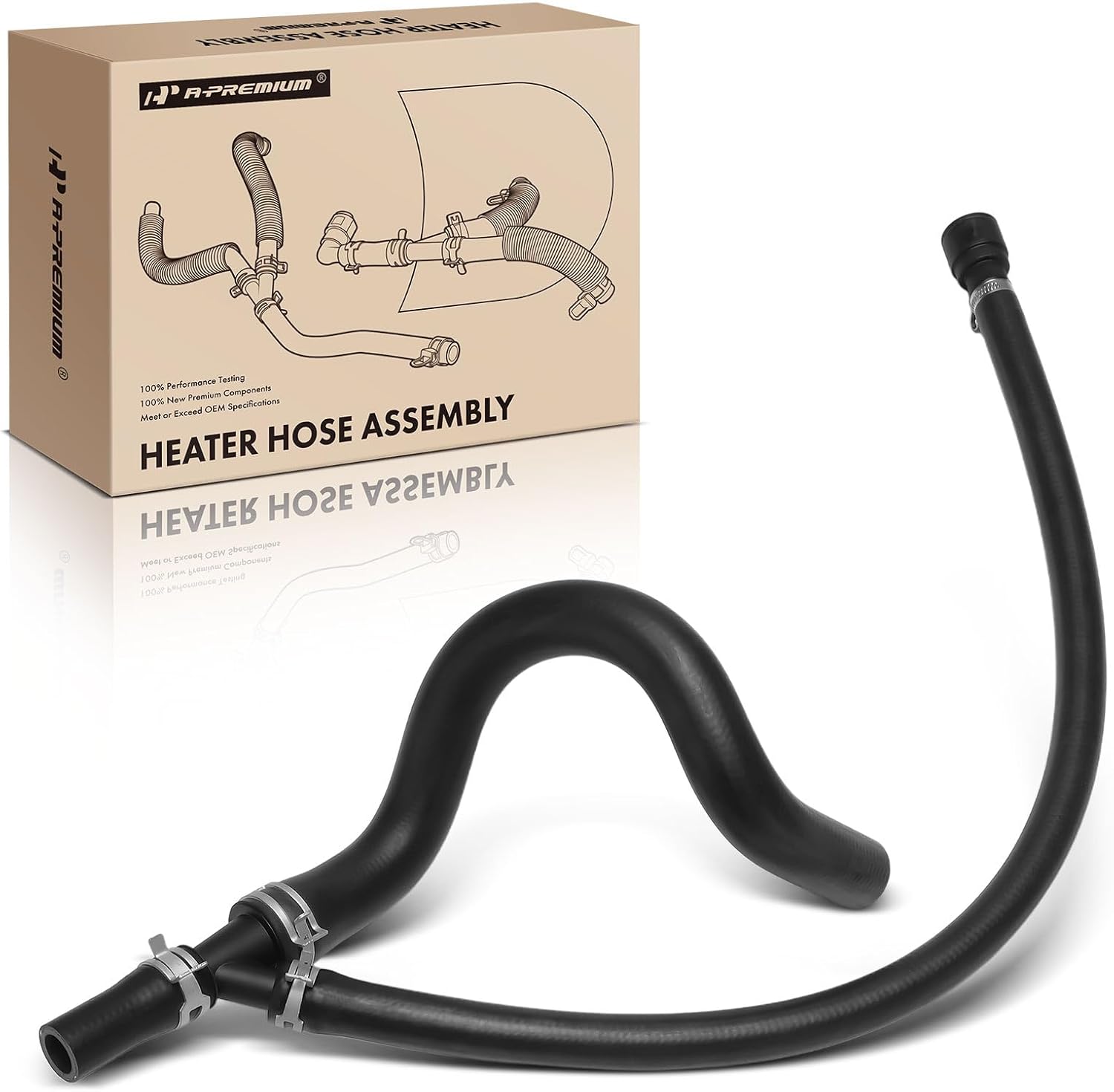 A-Premium Outlet HVAC Heater Hose Pipe Line Assembly Compatible with Chevrolet Silverado 2500 HD, Tahoe, Suburban 1500, Avalanche & GMC Sierra 3500 HD, Yukon XL 1500 & Cadillac Escalade ESV EXT