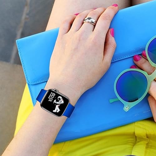 Miniatura 5 de STG Sport Bandas de silicona compatibles con Apple Watch Ultra 321 de 49 mm, Series 1110 de 4642 mm, 987 de 4541 mm, SE 654 de 4440 mm, 321 de 4238