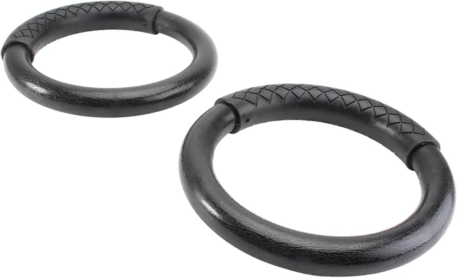 TOYANDONA 1pair Abs Gymnastic Rings for Fitness Workouts Home Exercise Equipment for Full Body Strength Training Straps Black Design for Pull Ups Dips