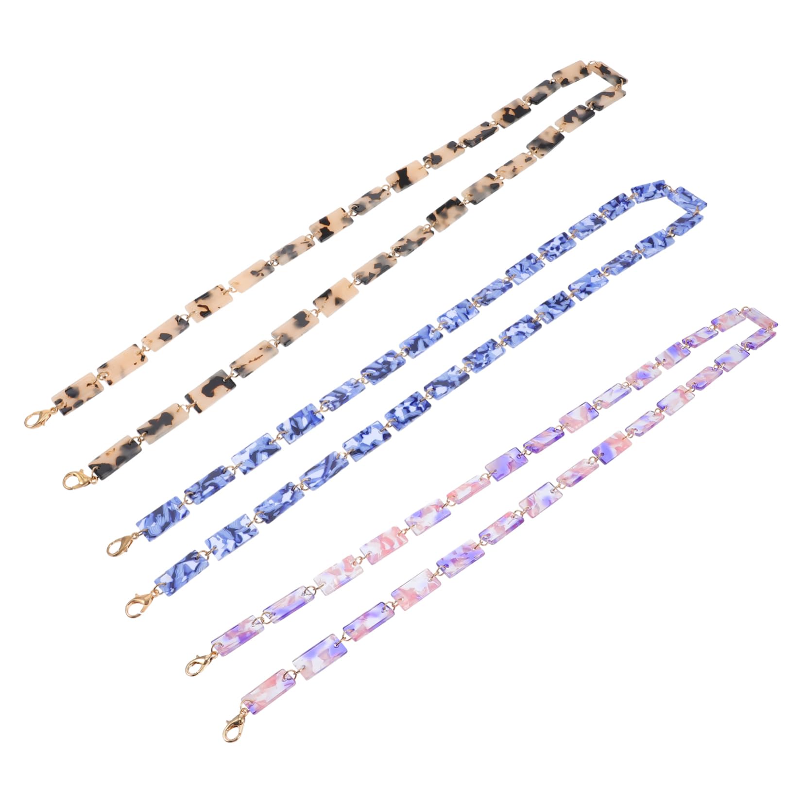 FRCOLOR Gafas De Acrílico Collares Decorativos Para Lentes Y Resistentes Estampado