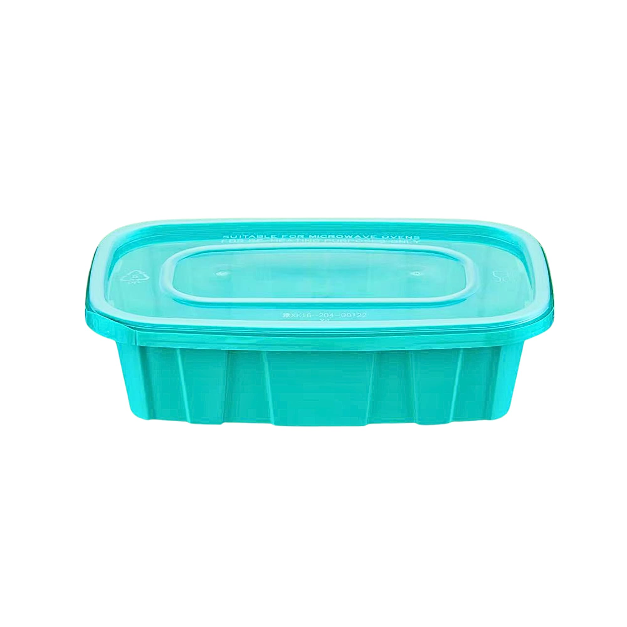 UKPackEase - 458ml Plastic Takeaway Food Prep Container - Microwave and Dishwasher Safe - Ideal for Food Takeaway and Meal Prep (16.12oz, Miami Blue, Pack of 100)
