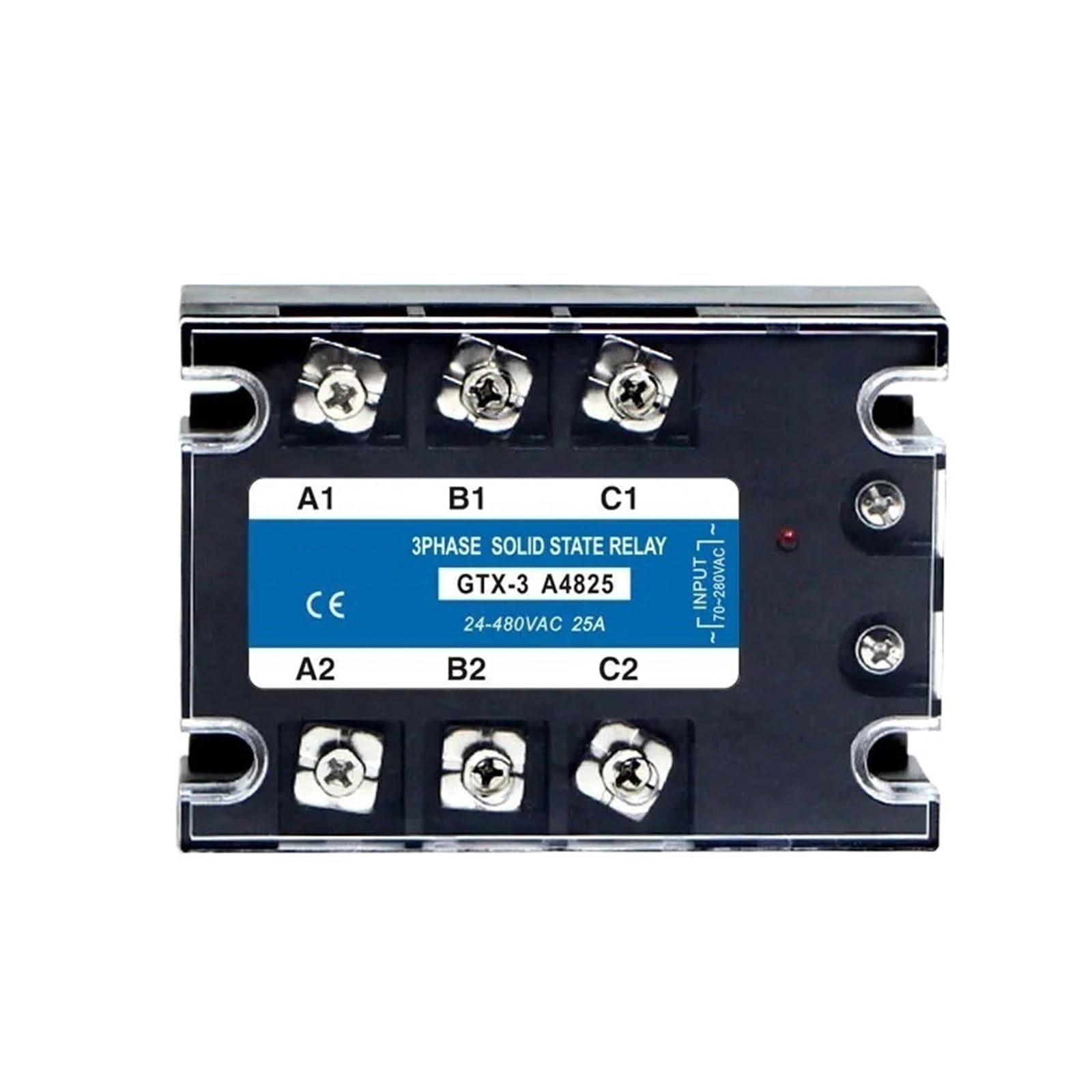 Relé Temporizador Relé de Estado sólido trifásico CA-CA 3-SSR 10 A 25 A 40 A 60 A 80 A 100 A 120 A 200 A 70-280 V CA Control 24-480 V 40 AA 40 DA(120AA (AC-AC))