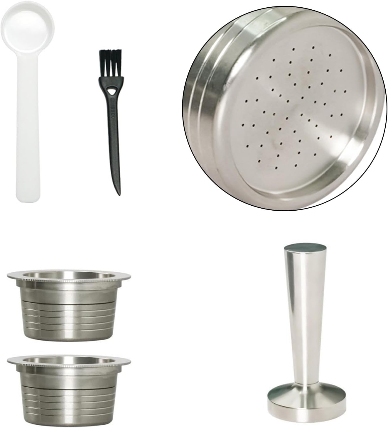 Long Time Nonrust Steel Coffee Pods Filter Shell Generic Fit Machines Rusts Proof And Easy Maintenance Design Nonrust Steel Pods Reusable Filter