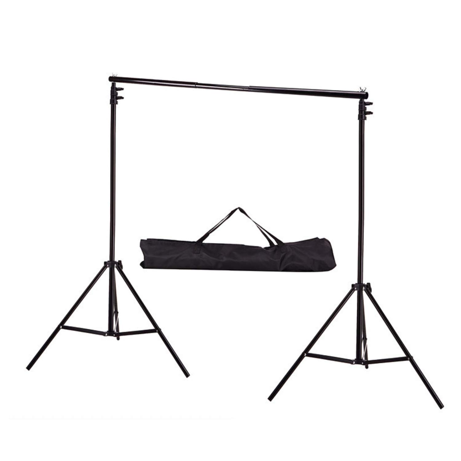 Coolbaby Background Stand Backdrop Support System Kit,200cm *200 cm With Portable Carrying Bag For Video, Portrait, And Product Photography