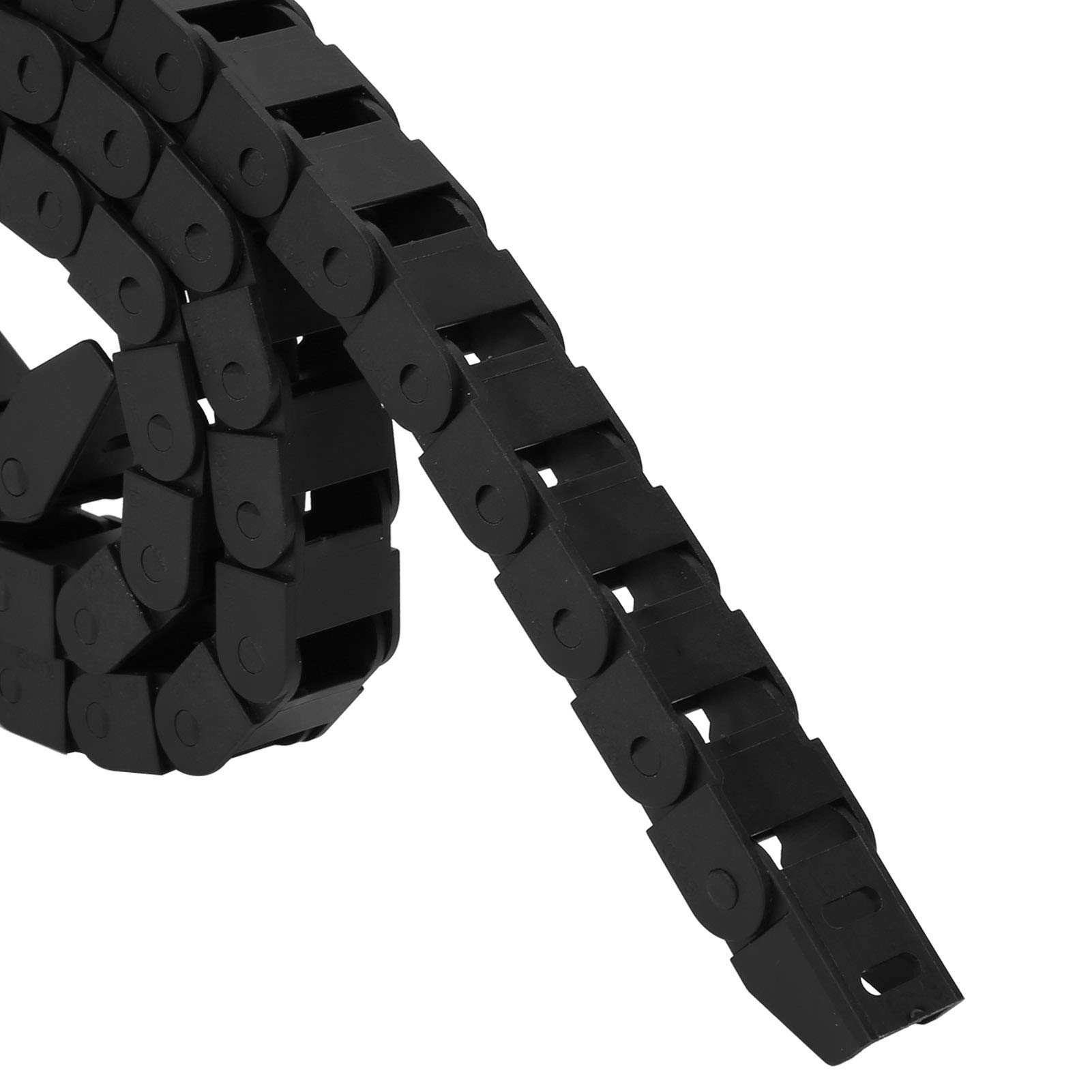 Nylon Energy Chain, Drag Cable Energy Chain 2Pcs Drag Chain Nylon Wire Energy Chain Drag Cable Flexible Towline Carrier for Moving, Chains