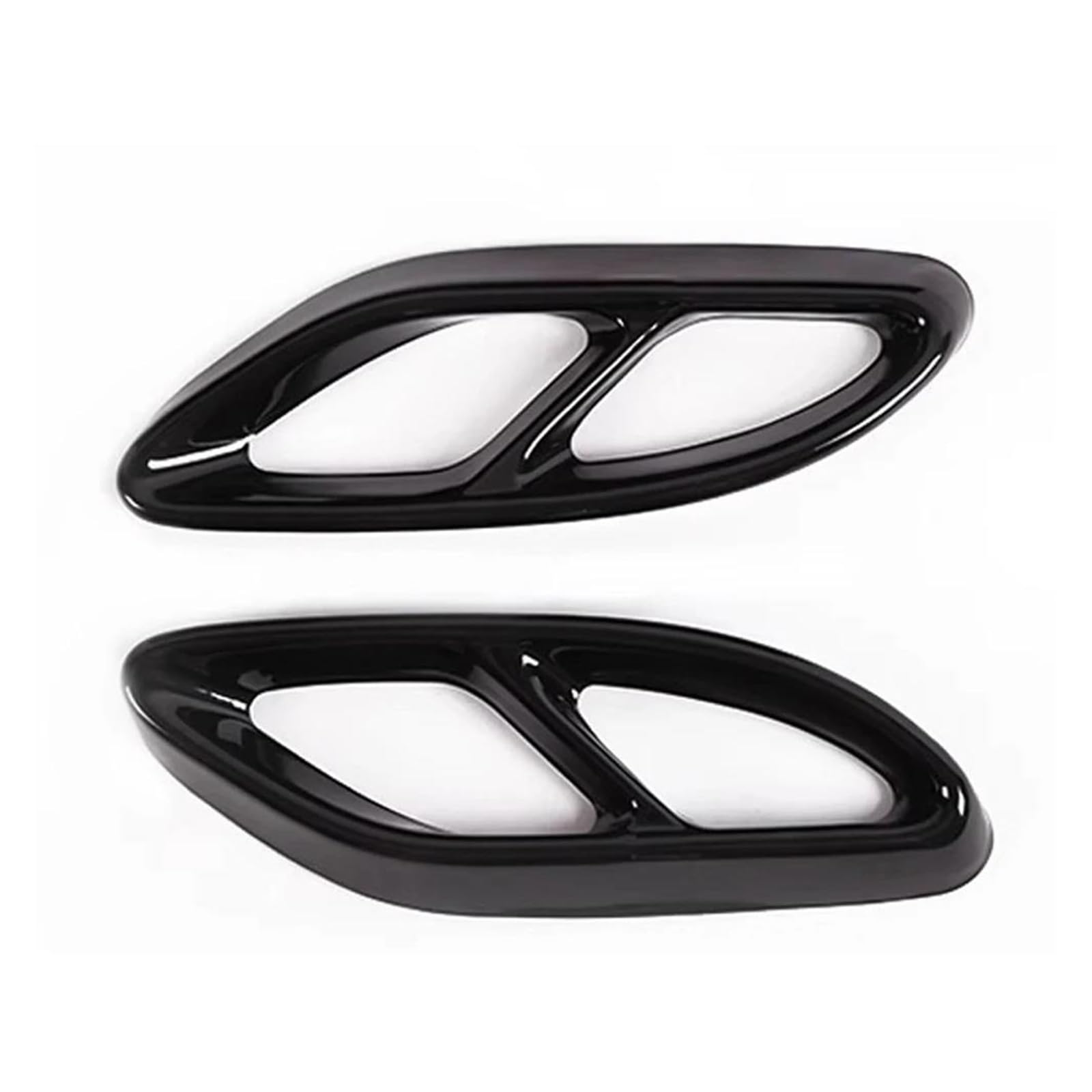 Cubierta De Tubo De Escape Con Silenciador De 4 Salidas Difusor Trasero Para Mercedes Para Benz Clase A/C/E/B/GLC/CLA/CLS Tubo de escape(Negro)