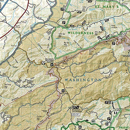 Lexington, Blue Ridge Mts Map [George Washington And Jefferson National Forests] (National Geographic Trails Illustrated Map, 789) #TOP2