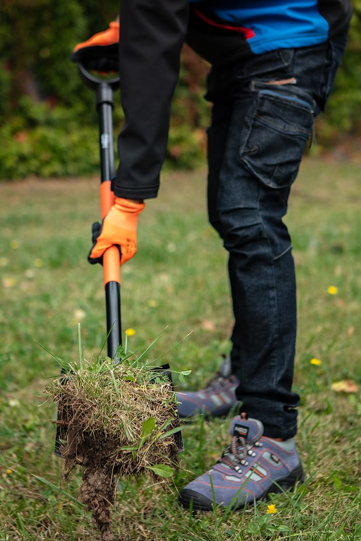 NEO TOOLS Massiver Spaten Gartenspaten aus Qualitätsstahl (Gerader Spaten)