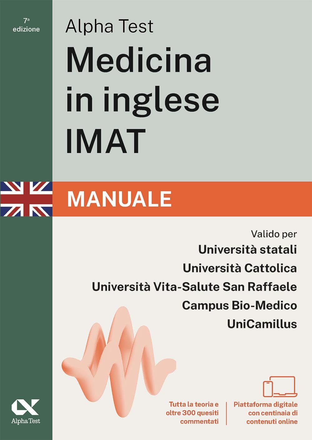 Alpha Test. Medicina in inglese IMAT 2026-2027. Kit di preparazione. Per test di ammissione universitari. Con piattaforma e simulatore online
