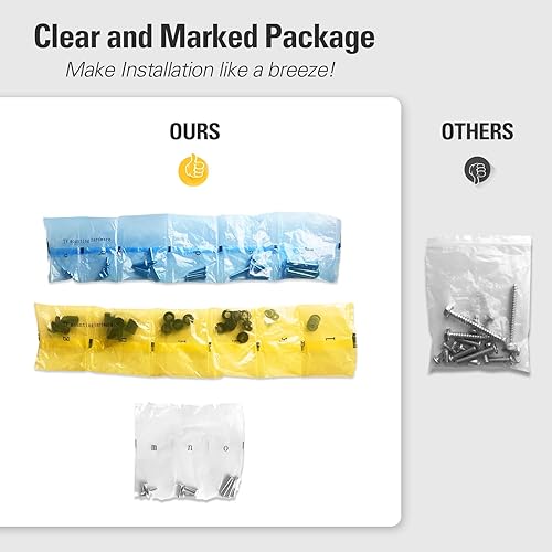 Miniatura 8 de Mounting Dream Kit de tornillos de montaje para TV viene con tornillos M4, M5, M6, M8, incluye espaciadores y arandelas, se adapta a cualquier