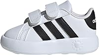 adidas Baby Grand Court 2.0 Toddler Sneakers - Lightweight, Adjustable Hook & Loop Shoes for Active Play