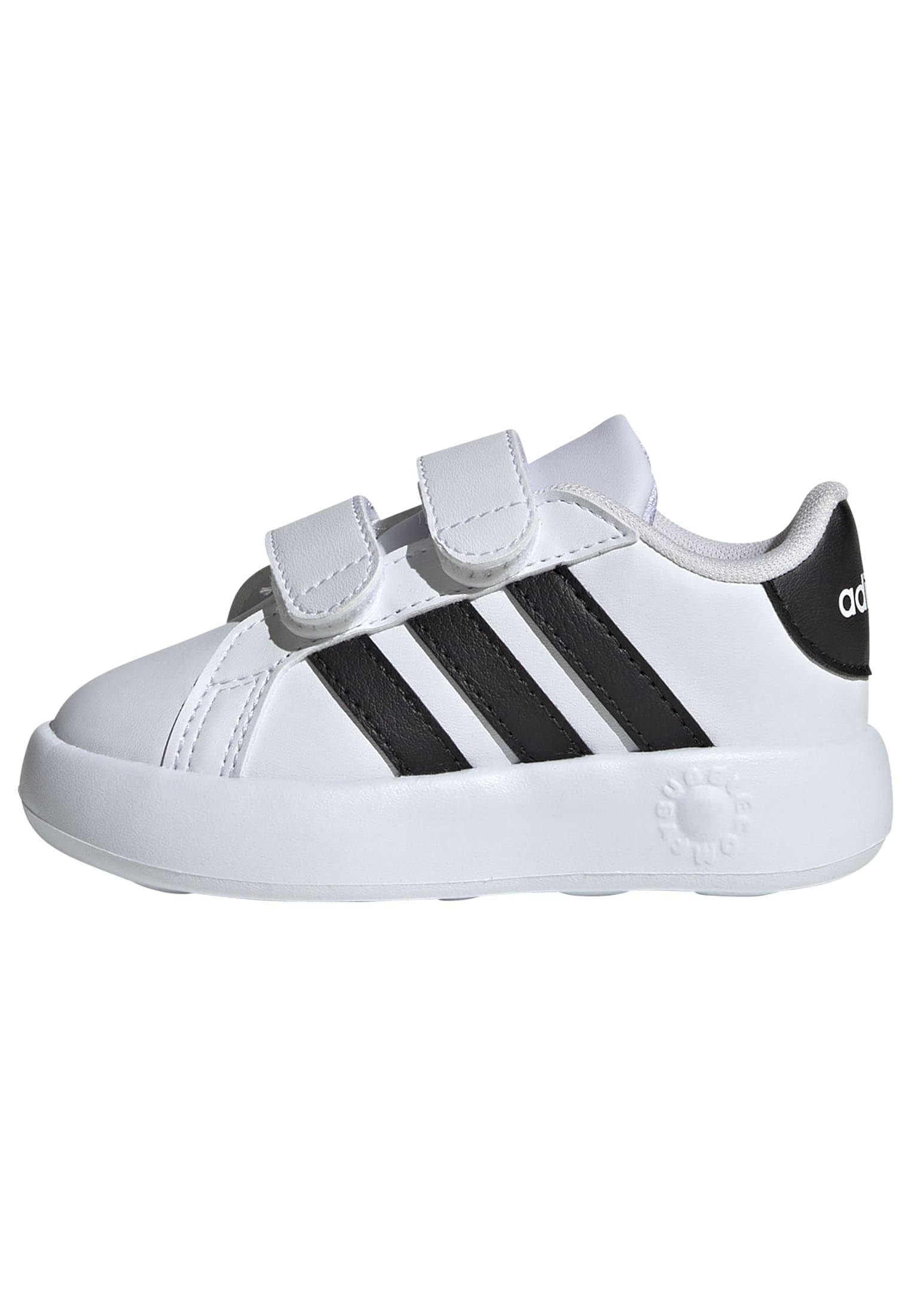 adidas Kids' Grand Court 2.0 Shoes 8 Toddler White/Black/White