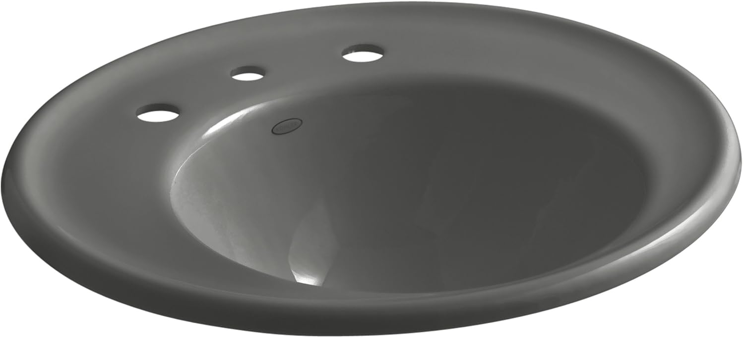 KOHLER K28228S58 Iron Works Bathroom Sink with Sandbar Exterior and