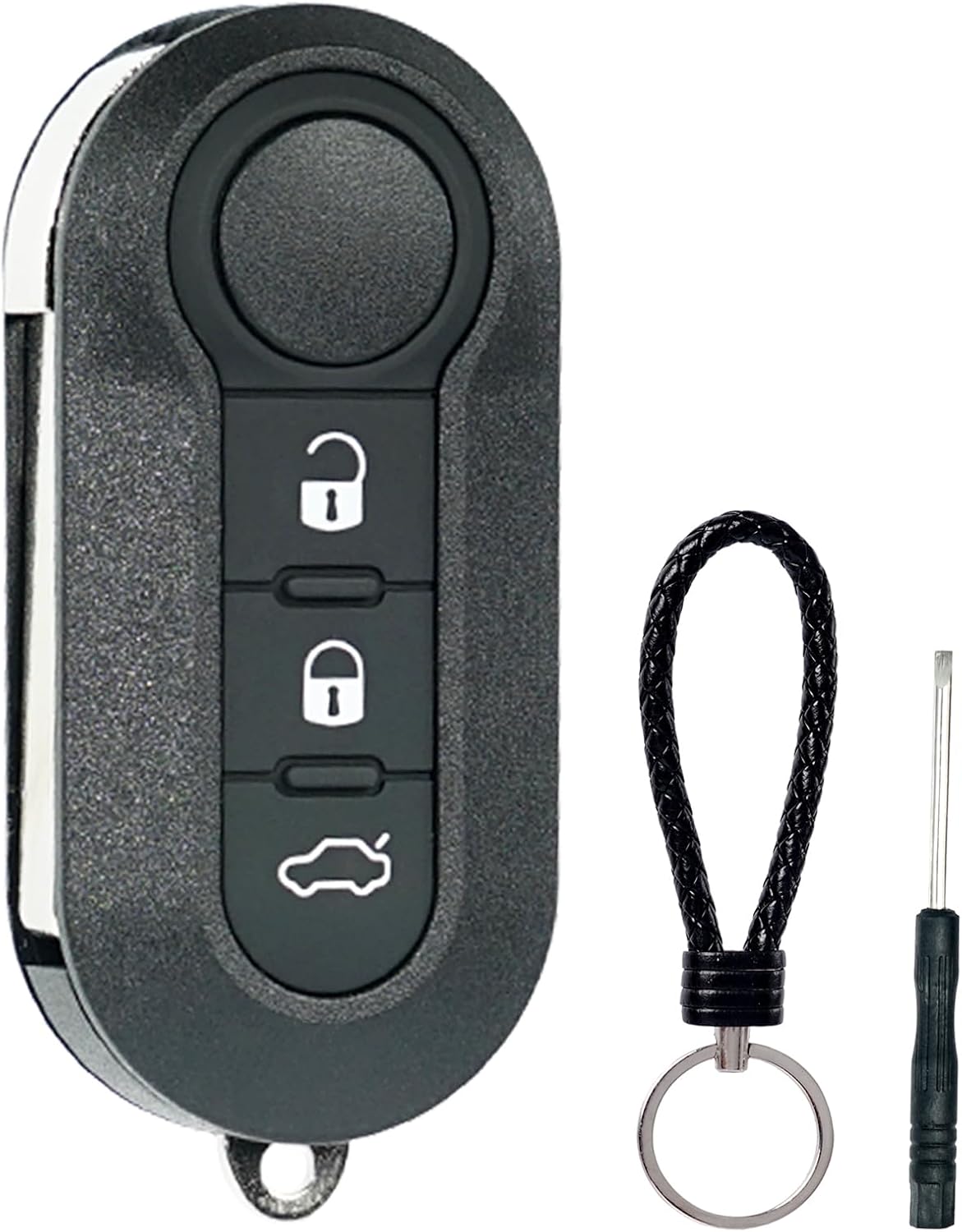 SUPALAND Guscio Chiave Di Ricambio a 3 Tasti Per Telecomando Auto Con Lama Compatibile Con