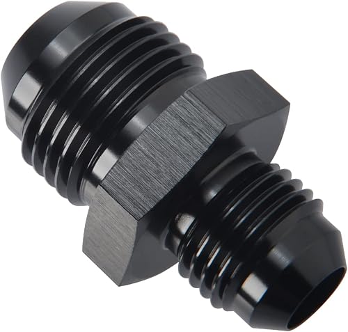 Miniatura 91 de Adaptador de unión reductor de llamarada macho 4AN macho a 3AN de aluminio negro