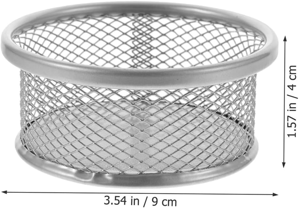 8Pcs Mesh Desk Clip Holders Stackable Paper Clip Storage Baskets for Organizing Office Supplies Convenient Design for Paper Clips Pins and More