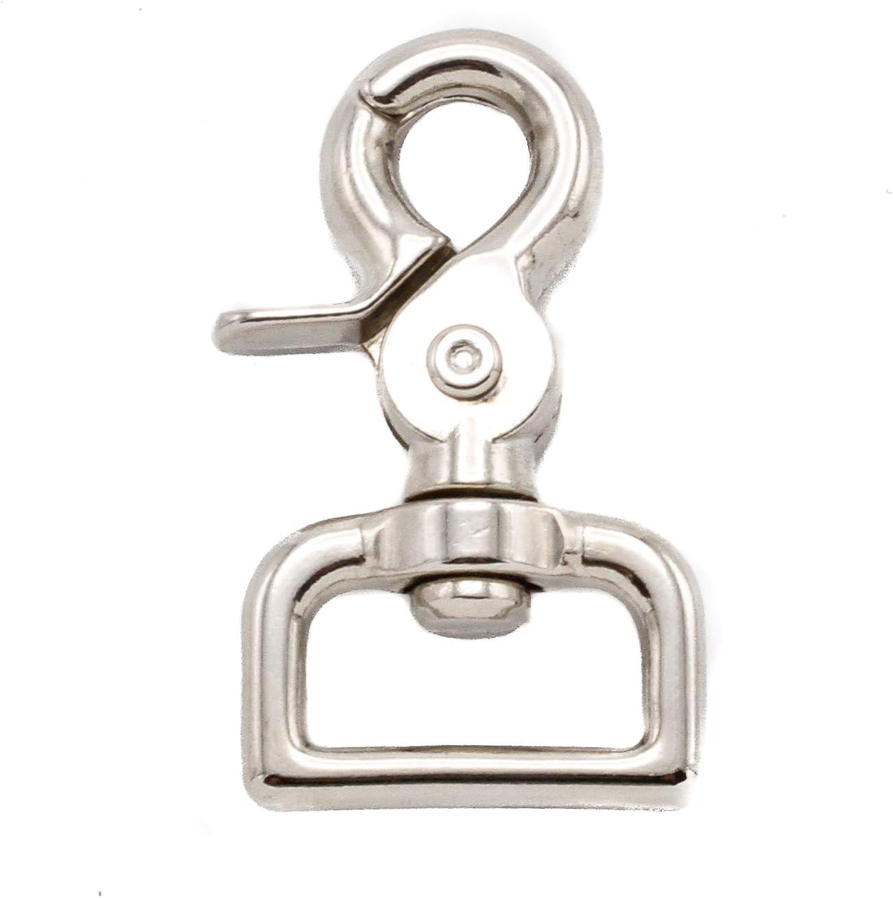 1 Inch Trigger Snap 50 Pieces - 1" Nickel Pet Leash Heavy Duty Hardware (50)