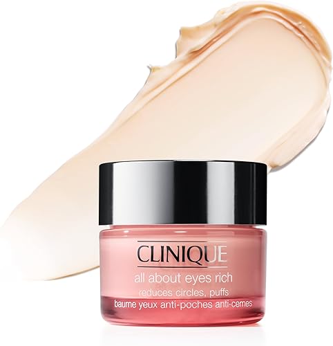 Clinique All About Eyes Rich Eye Cream For Dark Circles With Hyaluronic Acid | Hydrating, Brightening + Depuffing, 1 Ounce