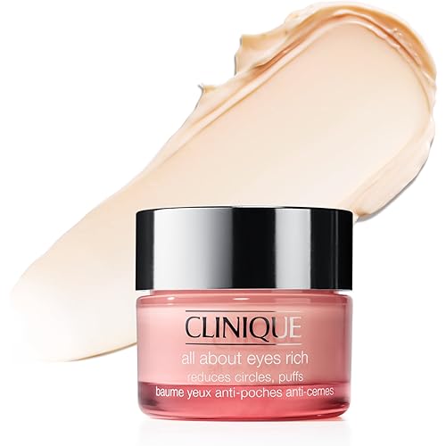 Clinique All About Eyes Rich Eye Cream For Dark Circles With Hyaluronic Acid | Hydrating, Brightening + Depuffing, 1 Ounce