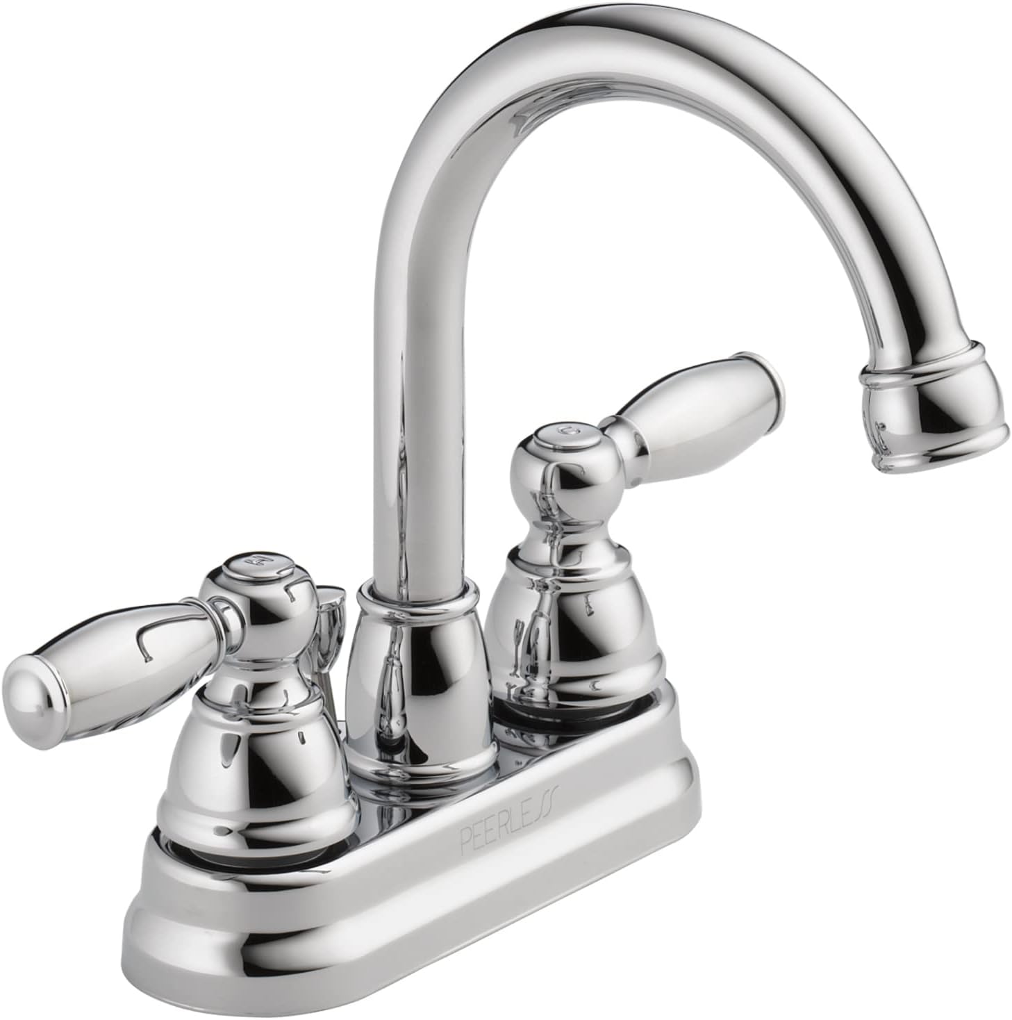 Peerless Claymore Centerset Bathroom Faucet Chrome, Bathroom Sink Faucet, Pop-Up Drain Assembly, Chrome P299685LF