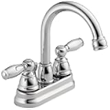 Peerless Claymore Centerset Bathroom Faucet Chrome, Bathroom Sink Faucet, Pop-Up Drain Assembly, Chrome P299685LF