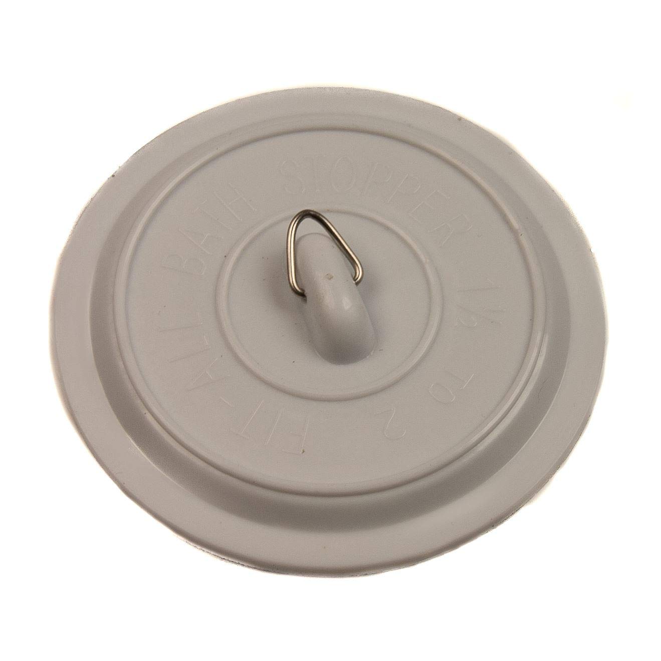 Thunderfix White Sink Bath Plug Universal Rubber 1 1/2" To 2" 37Mm - 50Mm Travel Plug
