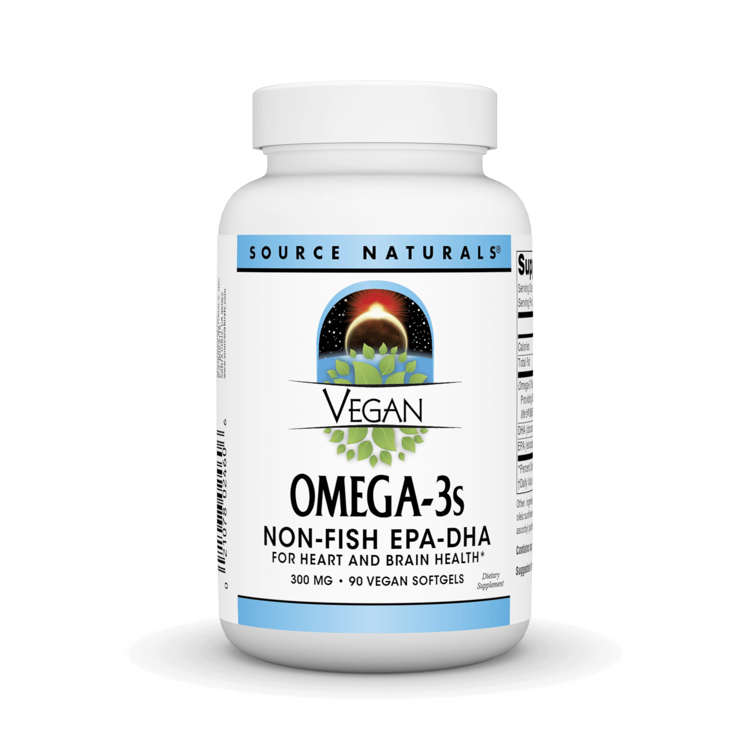 Source Naturals Vegan Omega 3S Epa Dha 300 Mg Vegetable Soft Gel 90 Count