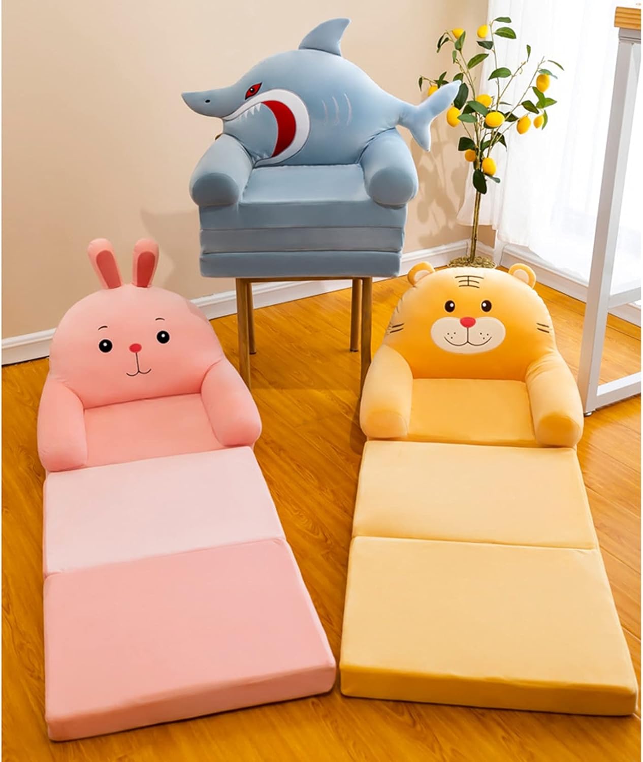 子供用ソファー ベビーチェア 兎 サメ クッション 赤ちゃん用 折り畳み式 ぬいぐるみ 座椅子 可愛い ぽっちり もちもち 快適さ 出産祝い 落ち防止 滑り止め 超ソフト 弾力 お座り練習 赤ちゃん椅子 ベビーソファー 81 Off