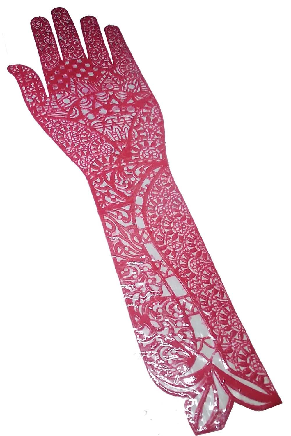 StylesindiaSelf-Adhesive Arabiac Design Tattoos Stencils for Tattooing DIY,Bridal & Party Makeups Bollywood Mehndi Designs Full Hand (FH-S-04)