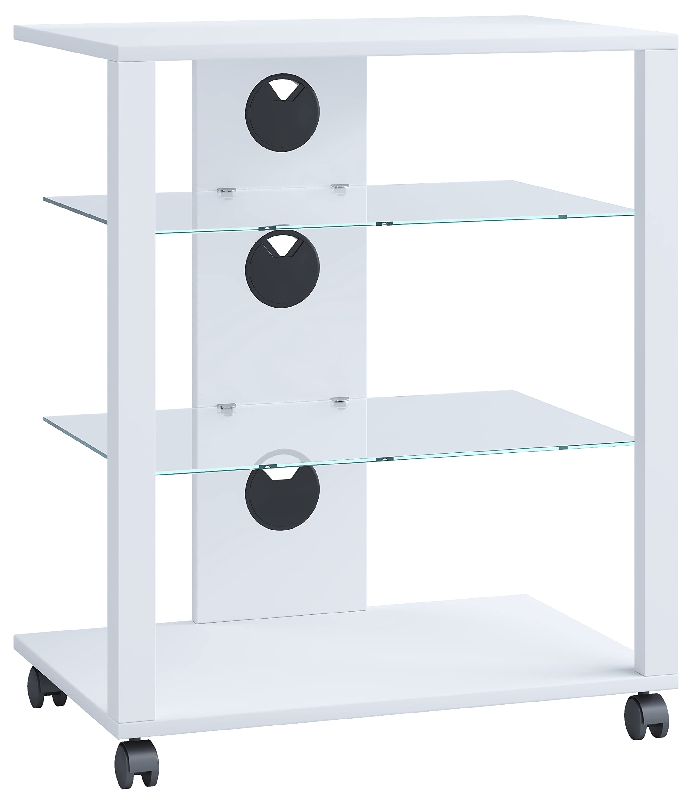 VCM HiFi-Möbel 60x41x70 cm 3 Fächer Fernsehschrank TV-Lowboard Regal