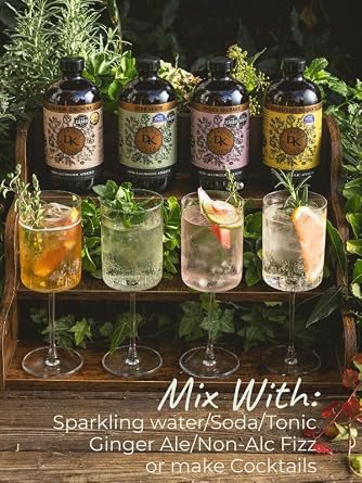 Drinks Kitchen Grapefruit Piquante Non-Alcoholic Aperitif 475ml | Botanical Distillates & Extracts | 19 Drinks | Mix with Sparkling Water or Tonic | Non-Alcoholic Spirit | Taste of the West Gold 23