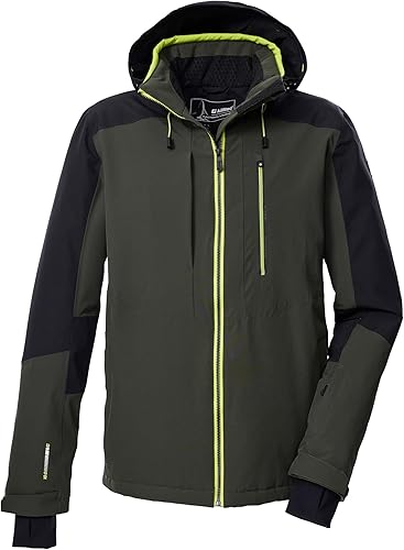 killtec Hombre Chaqueta de esquí/chaqueta funcional con capucha con cremallera y