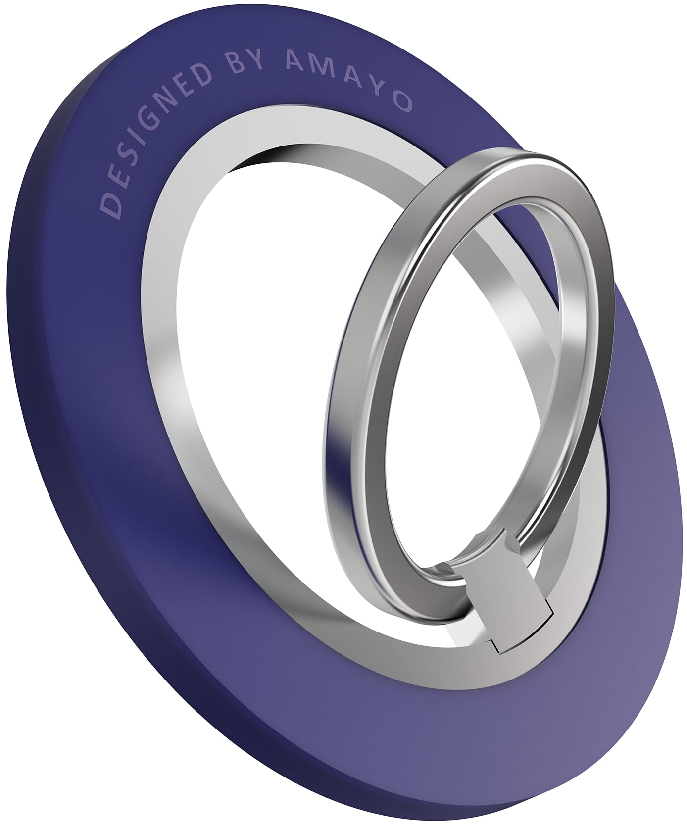 Amayo - Uchwyt pierścieniowy na telefon komórkowy kompatybilny z Magsafe, uchwyt na palec, magnetyczny uchwyt na palec do iPhone'a serii 15 Pro Max, 14, 13 akcesoriów kompatybilny z Magsafe fioletowy