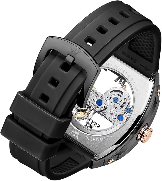 OLEVS Watch for Men Automatic Mechanical Luxury Dress Tourbillon Stainless Steel Waterproof Wrist Watches Date