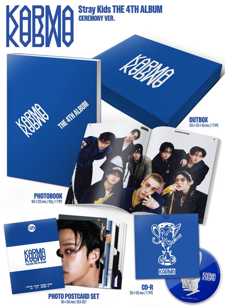 Générique Stray Kids - Vol.4 Karma Standard Version CD (2 Versions Set)