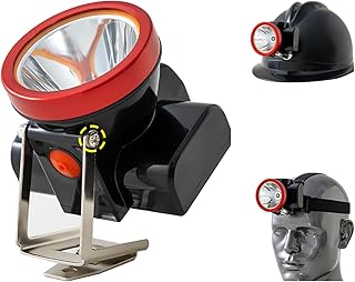 Safety Mining Light,Super Bright LED Miner Lamp Waterproof Head Torch Flashlight Explosion Proof Hard Hat Cap Headlight, Camping Hiking Mining Headlamp