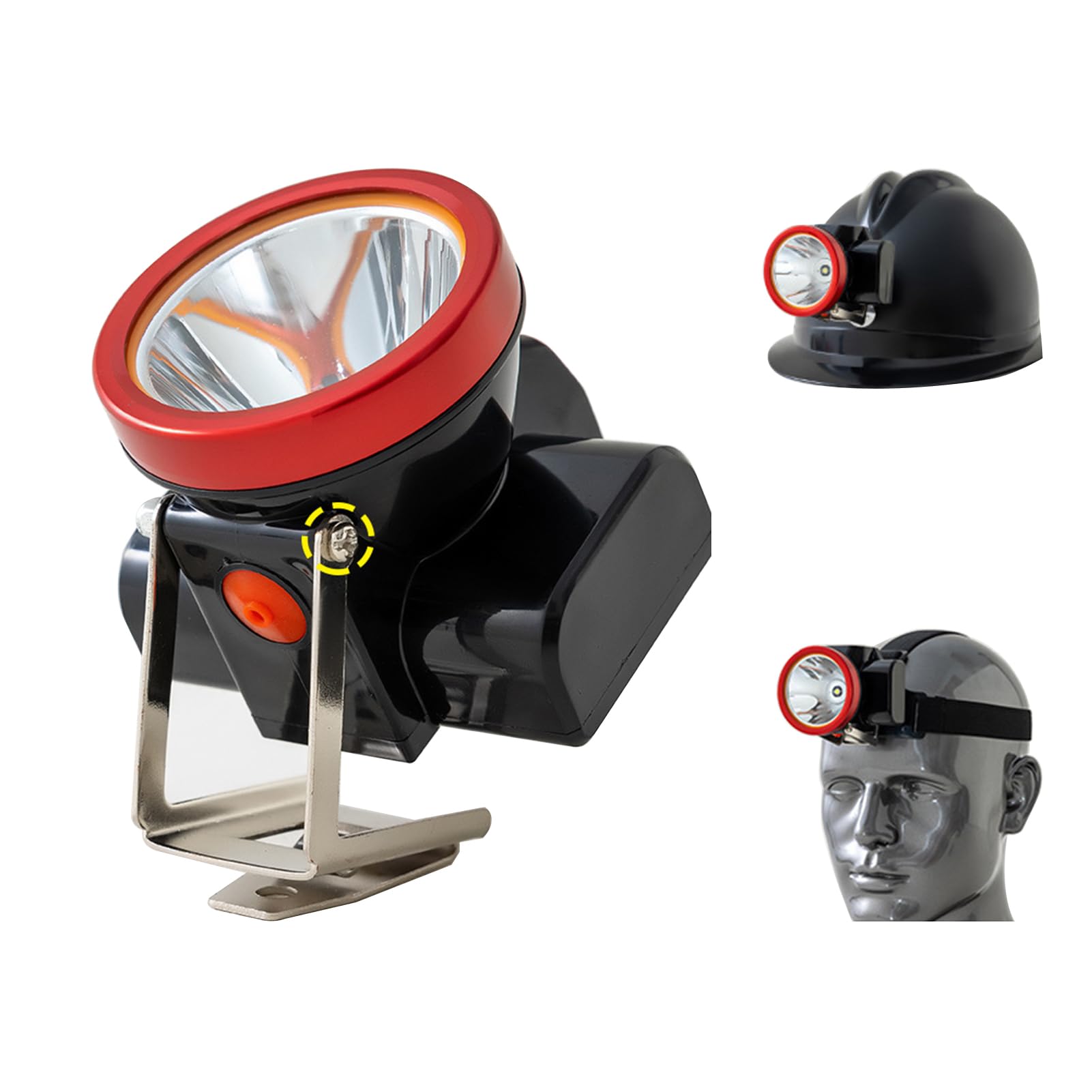 BAIYITONGDA Safety Mining Light,Super Bright LED Miner Lamp Waterproof Head Torch Flashlight Explosion Proof Hard Hat Cap Headlight, Camping Hiking