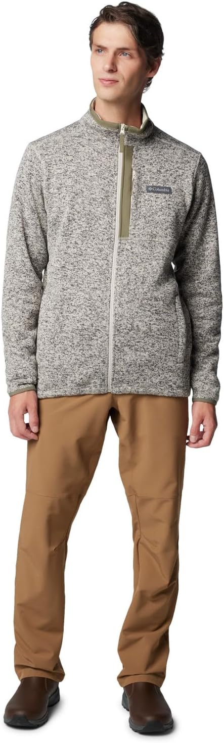 Columbia Men's Sweater Weather Full Zip, Dark Stone Heather, Large - Image 4