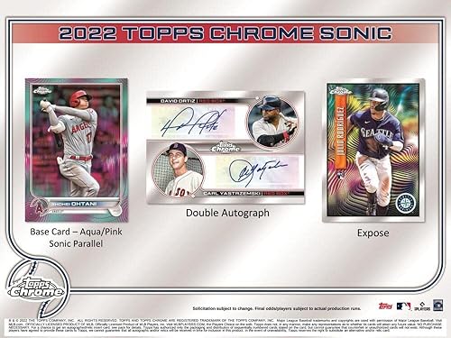 Miniatura 3 de 2022 Topps Chrome Sonic Lite Baseball Hobby Box (16 Packs/4 Cards: 1#'d Refractor)
