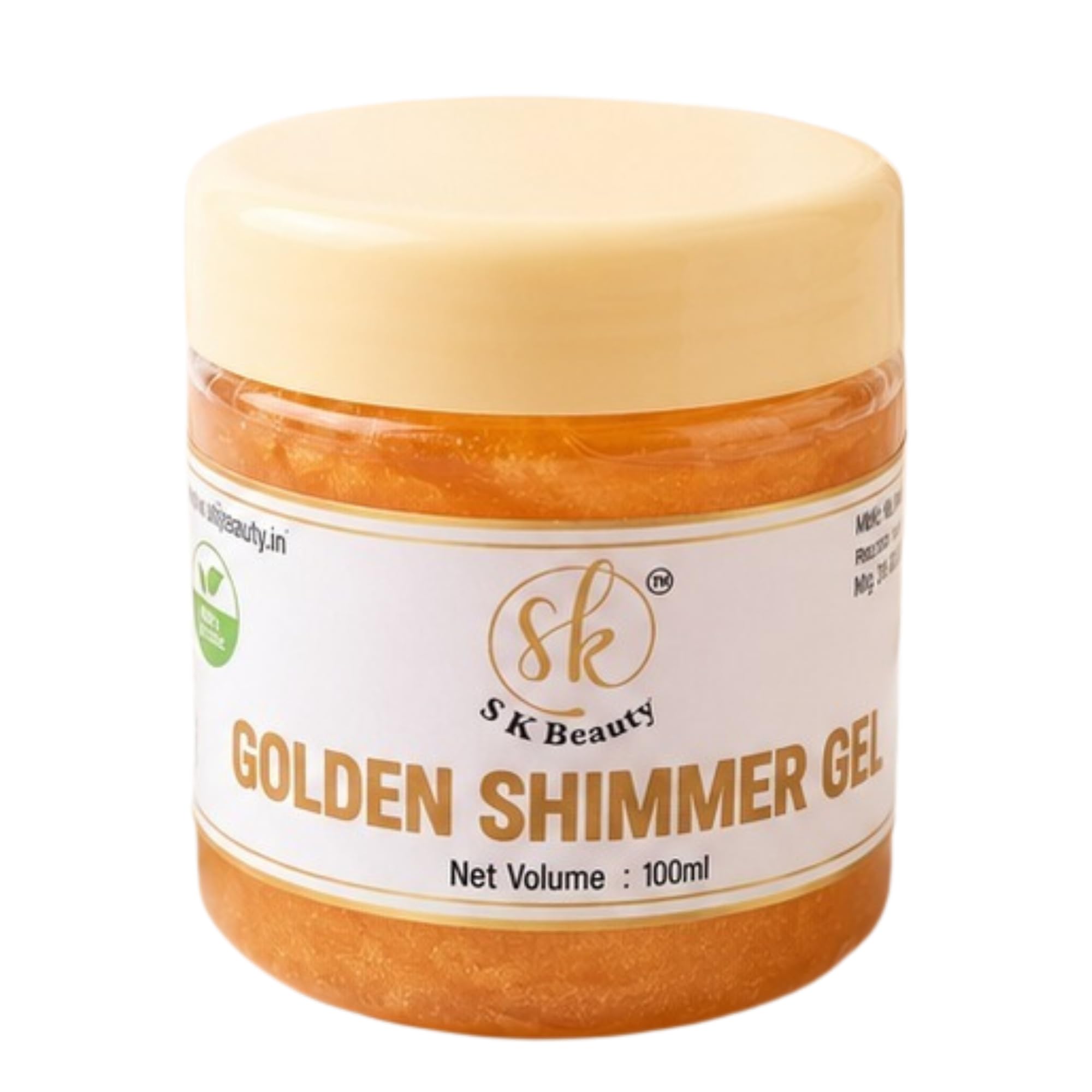 Golden Shimmer Gel for Face & Body | Lightweight Glitter Gel for Makeup, Parties, Festivals & Special Occasions | 100ml-picture-34