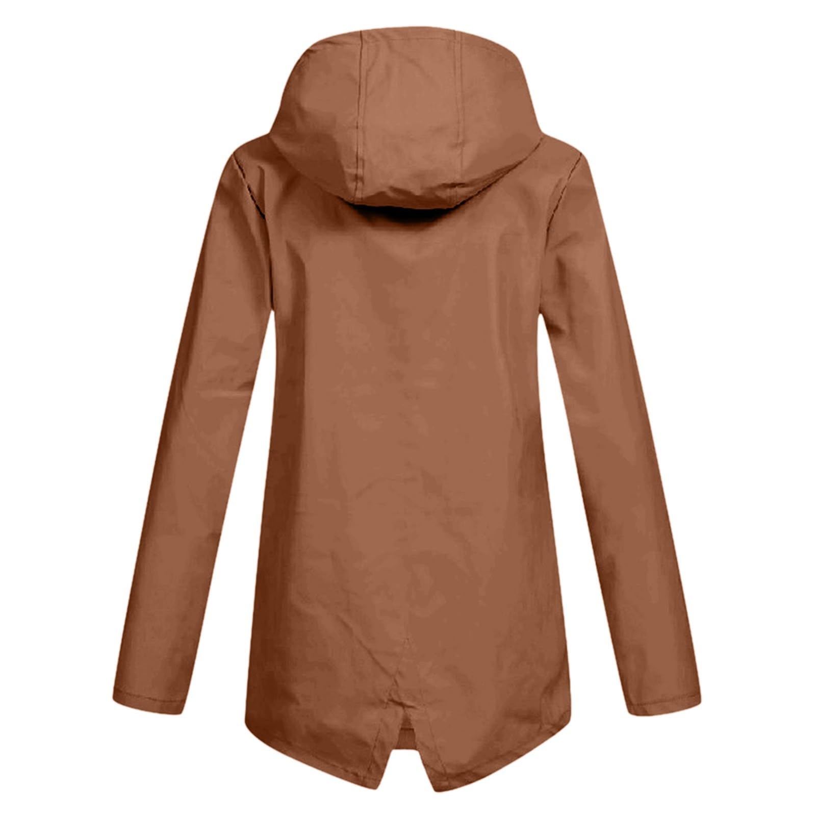 Damska bluza z kapturem, wodoszczelna, lekka kurtka z kieszeniami, kurtka treningowa, outdoorowa kurtka przeciwdeszczowa
