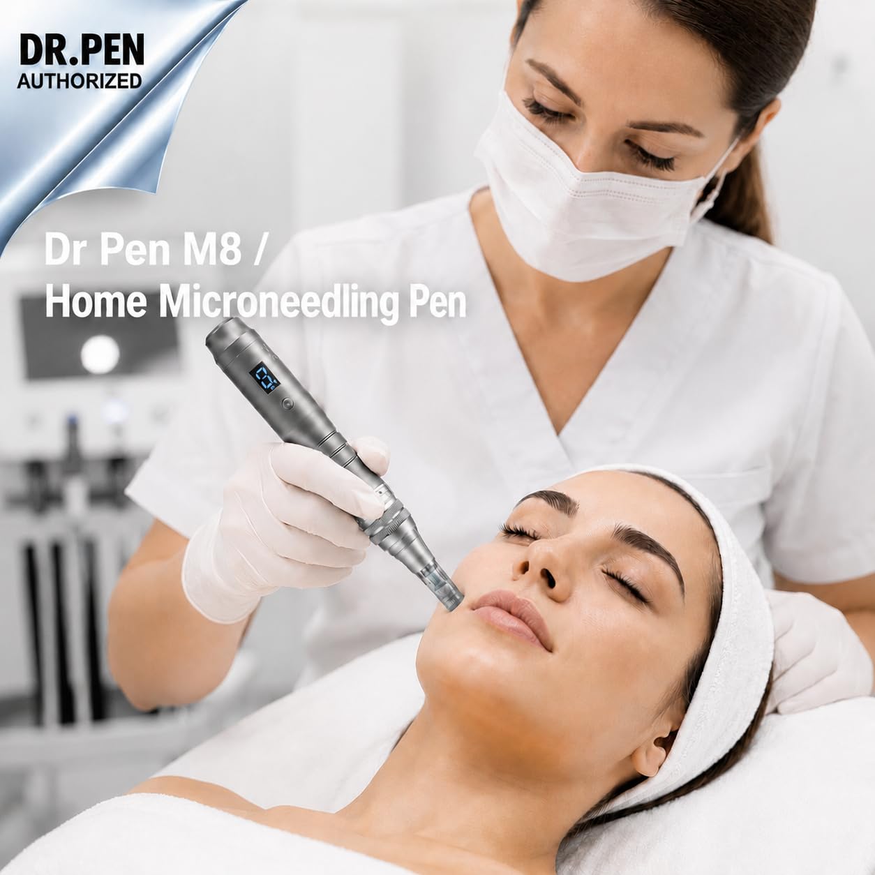 Dr Pen M8 Microneedling Pen with 20 Cartridges for Home Use - 0.25mm