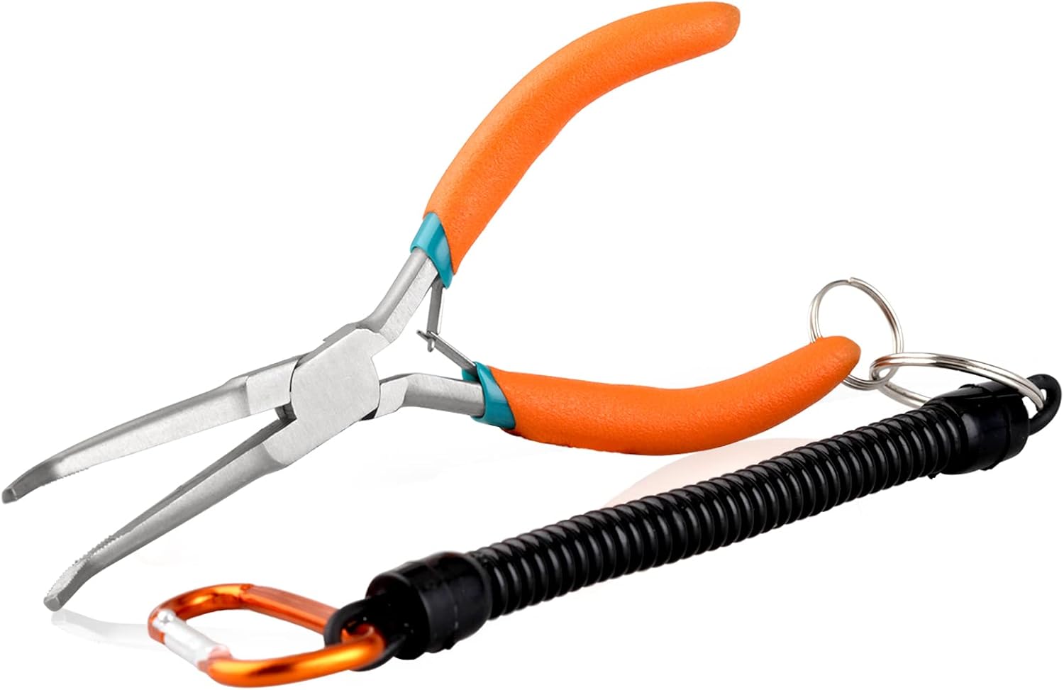 SPEEDWOX Long Needle Nose Pliers With Serrated Jaw Bent Needle Nose