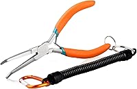 Vista 12 de SPEEDWOX 2 alicates de punta de aguja con puntas curvas, mango curvado, alicates de punta de aguja extra largos con puntas rectas, alicates