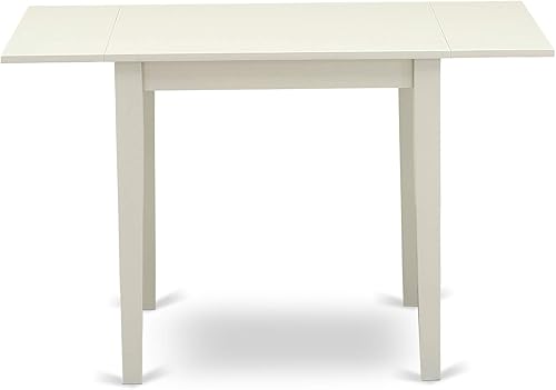 Miniatura 4 de East West Furniture NDGR3-LWH-W - Juego de comedor de 3 piezas que contiene una mesa de comedor rectangular con gotas y 2 sillas de cocina, 30 x 48