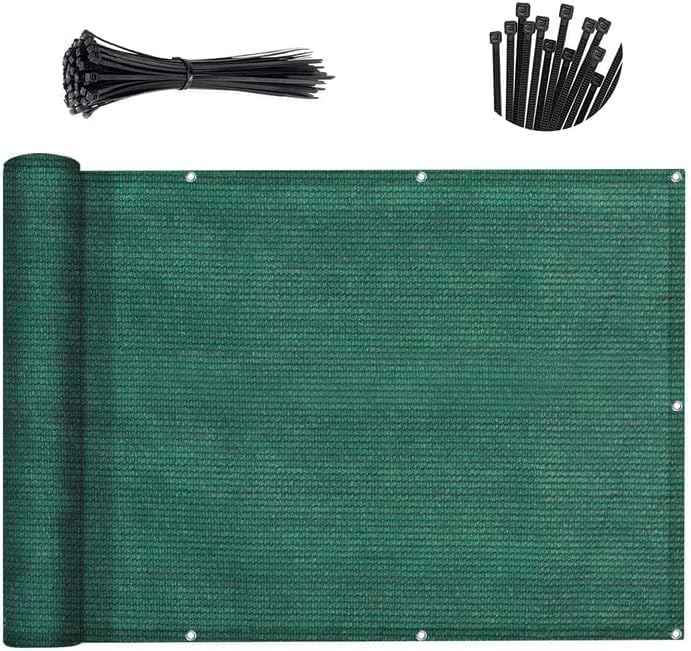 Sunny Guard Balcony Privacy Screen 3.3'x10' HDPE