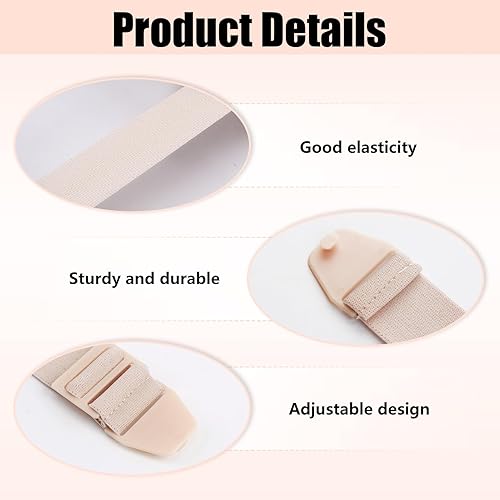 Miniatura 3 de Paquete de 3 cinturones de ostomía para mujeres y hombres, cinturón de ostomía ajustable que se fija de forma segura a la bolsa de ostomía de 1.18 x